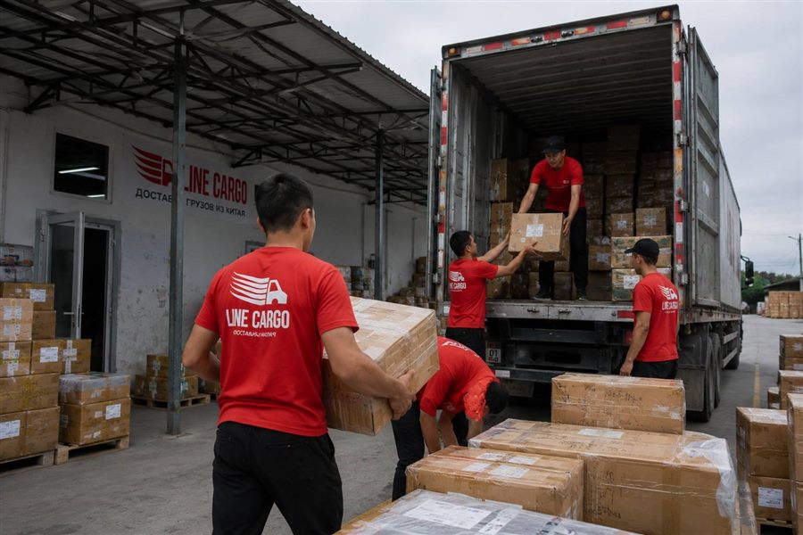 Приёмка груза из Китая на складе LINE CARGO